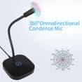 thumbnail image 3 of Micrófono de solapa omnidireccional para grabación, minimicrófono con clip, conector de 3,5 mm, compatible con teléfono, cámara, equipo, entrevista, vlogs, grabación de audio y video, cable de 20 pies, 3 of 9