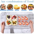 thumbnail image 5 of 2 Set 16" x 9" Plastic Chilled Serving Tray for Parties with Compartments Ice Chilled Party Platter Charcuterie Serving Board Cold Dish Dip for Fruit Seafood Vegetable Appetizer (Clear), 5 of 7