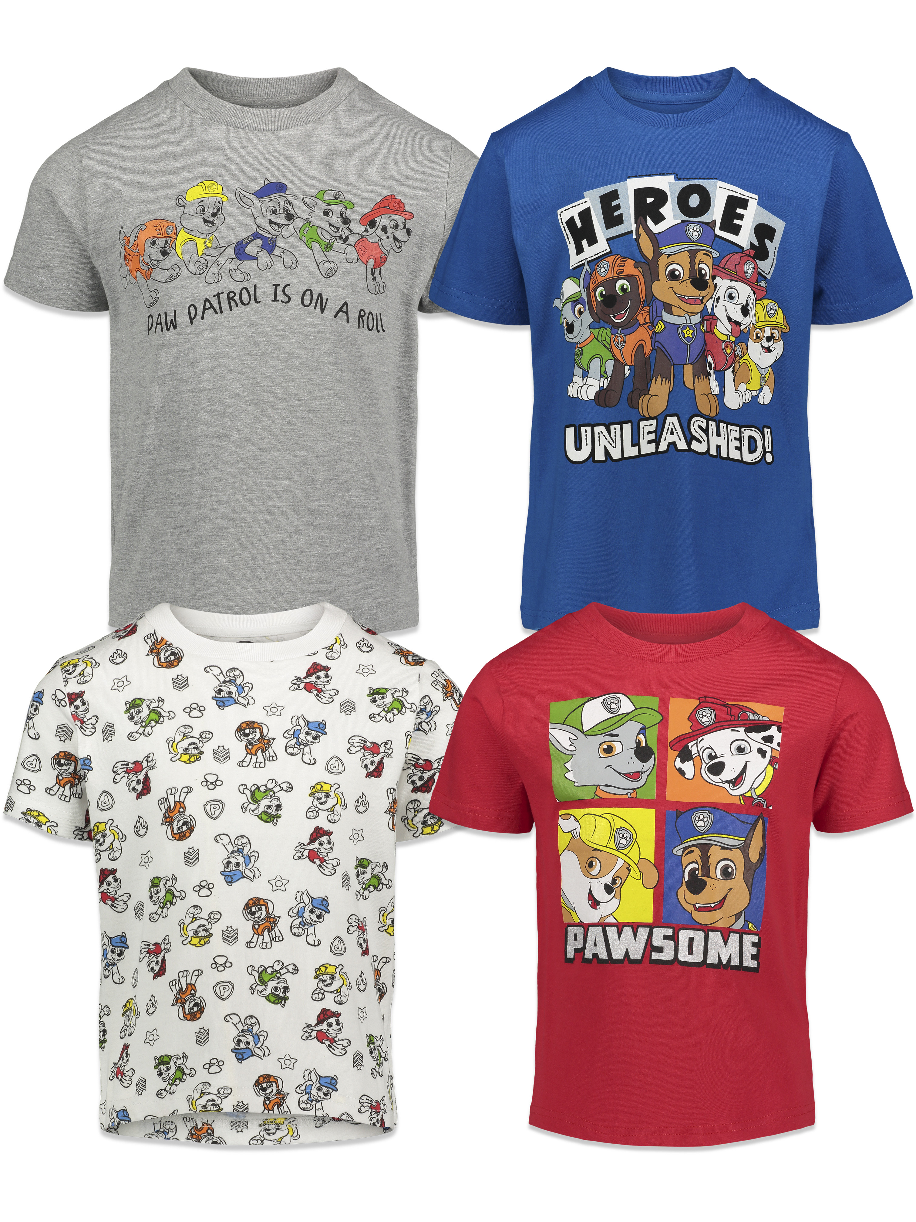 Nickelodeon Paw Patrol Boys' T-Shirt - Officially Licensed Group Graphic Tee, Royal Blue, Large (7) - View #7