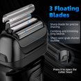 thumbnail image 7 of Electric Razor for Men - Cordless Foil Shaver with Pop-Up Trimmer, Lightweight Handheld Design Hair Trimmer with LED Display, 7 of 7