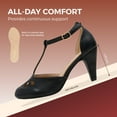 thumbnail image 2 of Chase & Chloe Kimmy-36 Women's Teardrop Cut Out T-Strap Mid Heel Dress Pumps, 2 of 5