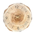 thumbnail image 2 of predolo Modern Silent Round Wall Clock in MDF with Decorative Hanging Hardware, Suitable 12 inch, 2 of 8