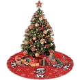 thumbnail image 4 of English Bulldog Christmas Tree Skirt Gorgeous for Xmas Party Ornaments Holiday Decoration Accessory 36", 4 of 6