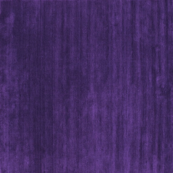 Ahgly Company Indoor Square Abstract Purple Contemporary Area Rugs, 5' Square