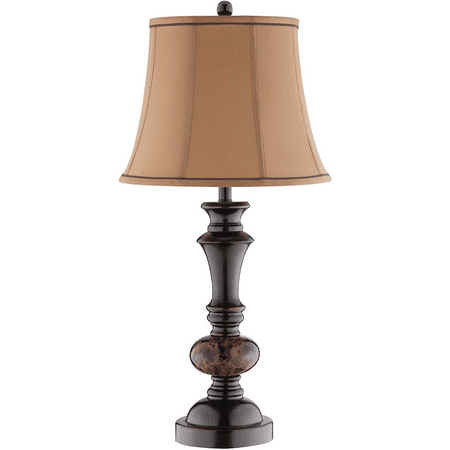 - Table Lamps 1 Light Fixtures With Brown and Bronze Finish Polyresin Metal Material 16 inch Wide 150 Watts