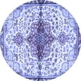thumbnail image 1 of Ahgly Company Machine Washable Indoor Round Persian Blue Traditional Area Rugs, 7' Round, 1 of 4