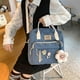 thumbnail image 2 of Mochila linda con accesorios florales, pins kawaii para niñas, mochila escolar, 2 of 5