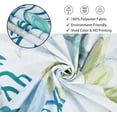 thumbnail image 5 of Beach Shower Curtain, Nautical Coastal Coral Starfish Ocean Machine Washable Waterproof Fabric for Bathroom Bathtub Decor with Hooks 72x72, 5 of 6