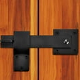 thumbnail image 1 of RENACLIPY 2 Sets Gate Hardware Sliding Door Clasp Black Carbon Steel Security, 1 of 8
