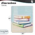 thumbnail image 4 of Stupell Industries Glam Pastel Reader's Book Stack Canvas Art, 30 x 40, by The Prints Vibe, 4 of 8
