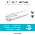 thumbnail image 5 of Luxrite 4FT T8 LED Tube Light, Ballast and Ballast Bypass, 13W, 3500K Natural White 4-Pack, 5 of 6