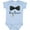 AE-Light Blue, variant on Inktastic Ring Bearer Black Bow Tie and Gold Wedding Ring Boys Baby Bodysuit