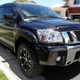 thumbnail image 3 of AKKON - For Nissan Titan Armanda Chrome Clear Dual Projector LED Headlights Front Lamps Replacement Pair, 3 of 7