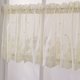 thumbnail image 3 of Hermosas cortinas cortas de encaje para media ventana para cafetería, hogar, cocina (137*61cm Beige), 3 of 9