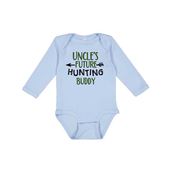 Inktastic Uncles Future Hunting Buddy Boys or Girls Long Sleeve Baby Bodysuit