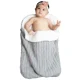 thumbnail image 3 of Mantas envolventes para bebés y niños, mantas receptoras de felpa tejidas para recién nacidos, saco de dormir, 3 of 5