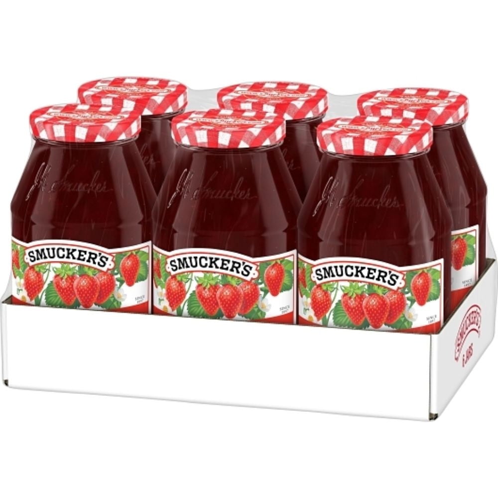 Smucker s Strawberry Preserves, 48 Ounces, 6 Jars Per Case