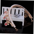thumbnail image 3 of EXHUMKY Princess Baroque Crown Golden Retro Tiara for Wedding and Party Decoration, 3 of 7