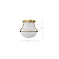 thumbnail image 3 of 60/7861-Nuvo Lighting-Valdora - 1 Light Flush Mount In Traditional Style-12.25 Inches Tall and 14 Inches Wide-Natural Brass Finish, 3 of 13
