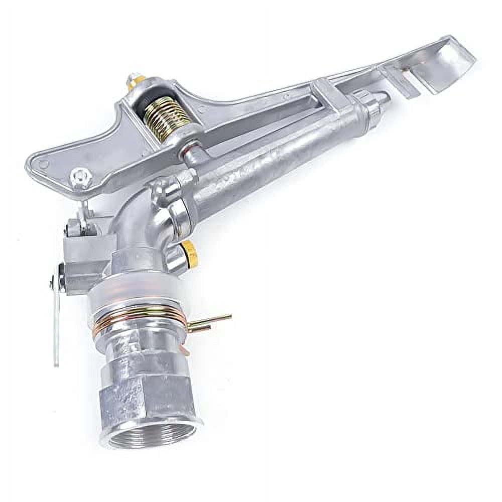 2-Inch Double Nozzle Swinging Sprinklers - 360 Degree Rotatable Large-Area Irrigation Sprinkler - 164 FT Radius - for Agricultural and Garden Use in Farms, Orchards, Lawns,Yard and