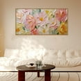 thumbnail image 2 of AatoeaX Floral Wall Art Watercolor Flower Textured Oil Painting, Modern Wildflower Wall Decor, Flowers Wall Art Set, Canvas Floral Artwork for Living Room, Bedroom, Office, Dinning Room, 2 of 4