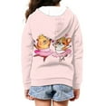 thumbnail image 4 of Uourmeti Funny Dance Capybara Fox Teen Girls Hooded Pullover Long Sleeve Soft Comfy with Pockets Casual Loose Top for Travel Size 13-14, 4 of 7