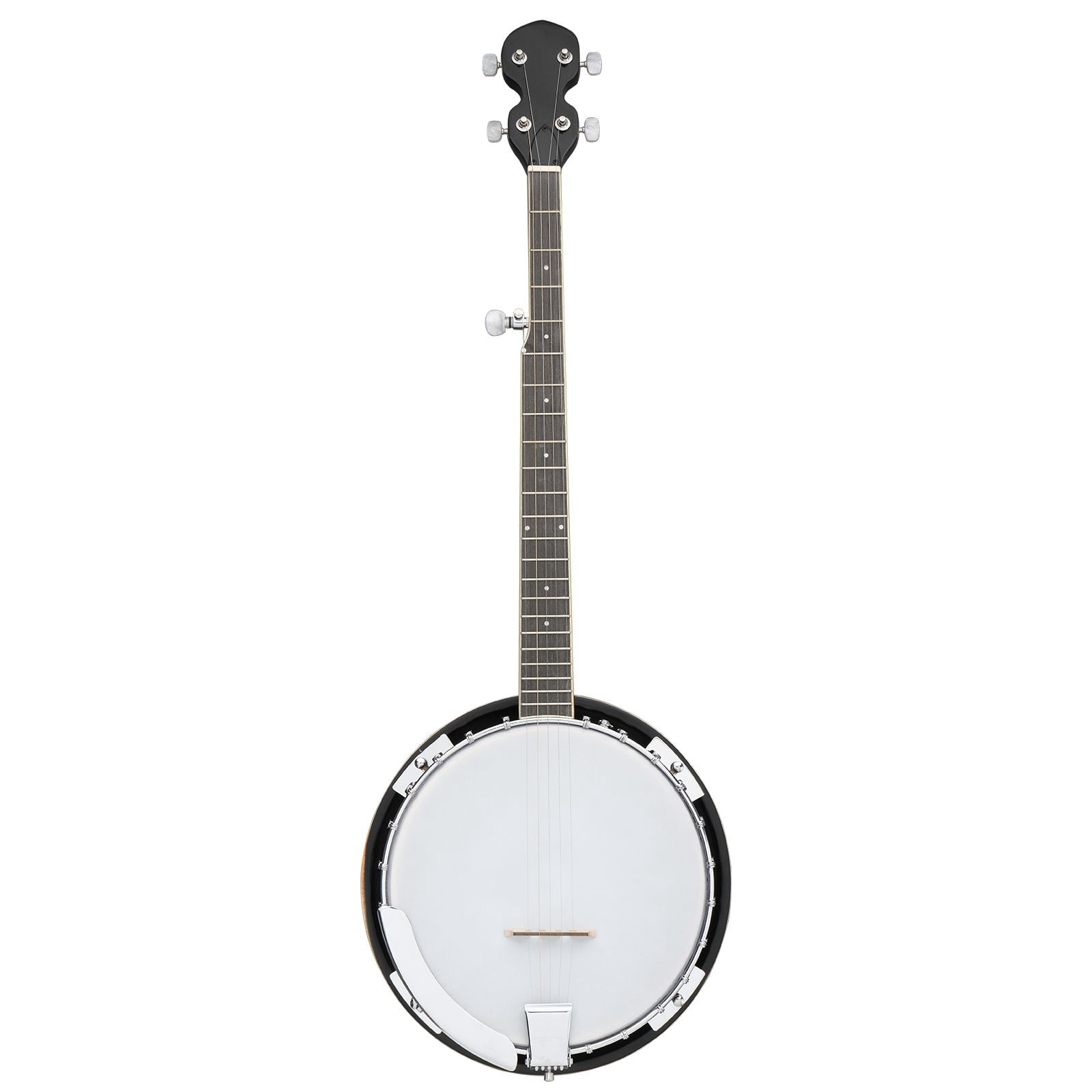 Full Size 5 String Right Handed Banjos Set with Closed Solid Sapele Back & Mahogany Neck and Accessories