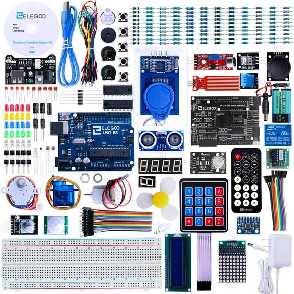 Kit de inicio ELEGOO mejorado UNO R3 con tutoriales para Arduino