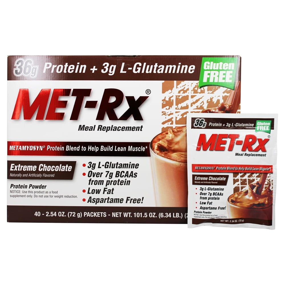 METRx Meal Replacement Protein Powder Extreme Chocolate 40 Packet(s)