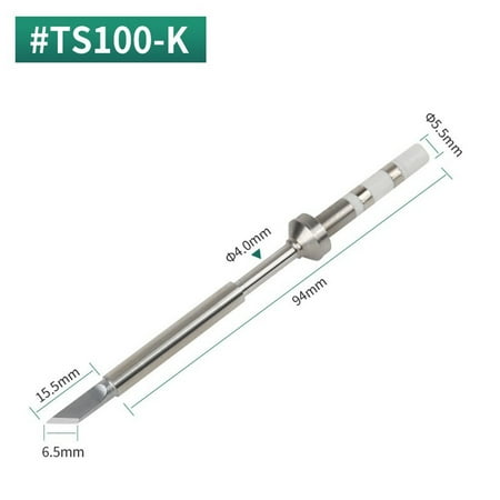 

TS100 Soldering Iron Tips Replacement Accessories Electric Solding PCB TS-I K