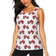 thumbnail image 1 of Balery Red Wheeled Tractors Camiseta sin mangas estampada ligera para mujer, tops de entrenamiento sin mangas, camisetas de yoga transpirables de secado rápido.-X-Large, 1 of 7
