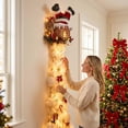 thumbnail image 6 of Clearance! Christmas Magic Trail Wall Light, Santa Christmas Hanging Decoration with Warm LED, Glowing Christmas Indoor Decorations for Wall, 6 of 7