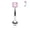 Pink, variant on 16GA 3mm CZ Prong Set 316L Surgical Steel Eyebrow Curved Barbell Ring