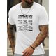 thumbnail image 1 of Men's Summer Fashion Graphic T-Shirt - "THINGS I DO IN MY SPARE TIME" Print, Casual Crew Neck, Short Sleeve, Machine Washable, 1 of 5