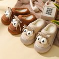 thumbnail image 5 of 2024 nuevas zapatillas de algodón de felpa de suela gruesa para mujeres invierno 2024 nuevas parejas de invierno cálidas de felpa de ojos versátiles, 5 of 5