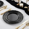thumbnail image 2 of 60PCS Black Plastic Plates, Heavy Duty Black Disposable Plates Premium 7.5 inch Dessert Cake Salad Appetizer Plates Hard Plastic Plates Disposable for Party, 2 of 16
