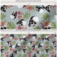 thumbnail image 2 of Soimoi Cotton Poplin Fabric Monstera Leaves,Floral & Horror Skull Halloween Printed Craft Fabric by The Yard 42 Inch Wide, 2 of 7