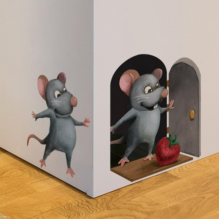 Gaming Mouse in Mouse Hole Decal - Mouse Hole 3D Wall Sticker – My  Wonderful Walls
