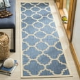 thumbnail image 3 of Safavieh Courtyard Becky Geometric Indoor/Outdoor Runner Rug, Blue/Beige, 2'3" x 6'7", 3 of 15
