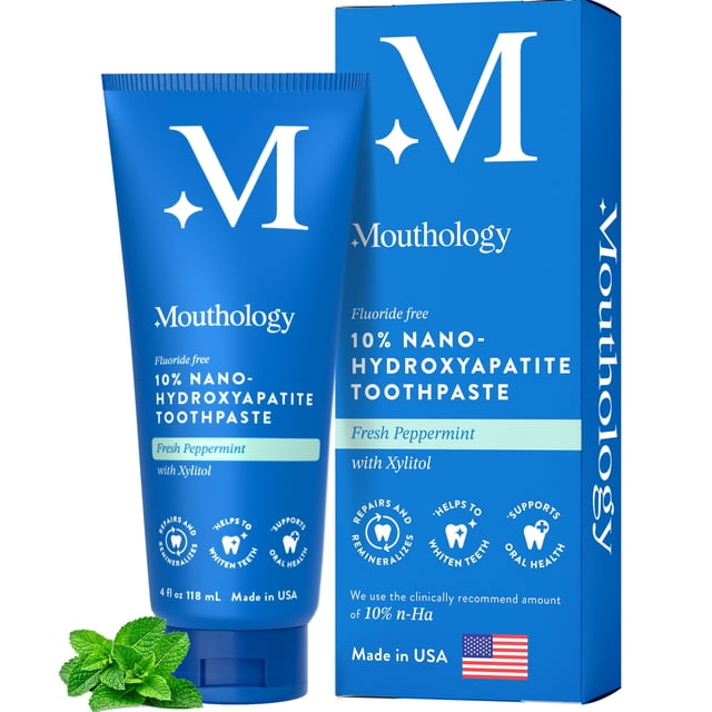 Pasta de dientes Mouthology con 10% de nanohidroxiapatita remineralizante
