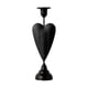 thumbnail image 1 of Portavelas cónico de hierro negro decorativo elegante centro de mesa tradicional adorno de mesa para recepción de boda resistente 55x23cm, 1 of 8