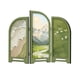 thumbnail image 1 of Mini biombo plegable de 3 paneles, divisor decorativo de escritorio coleccionable para estante Estilo A, 1 of 9