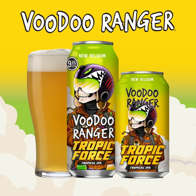 New Belgium Voodoo Ranger Tropic Force IPA, 19.2 fl oz can, 9.5