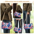 thumbnail image 4 of FORMRS Womens Shoulder Bag with Chain Strap Clutch Purse Cute Tote Handbag, Pink Flowers Pattern, 4 of 7