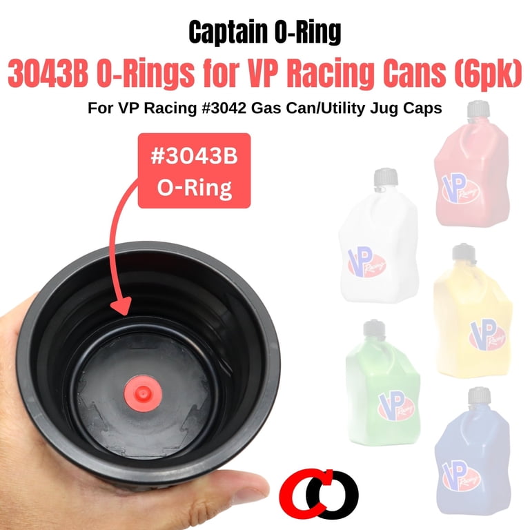 Captain O-Ring, O-Rings, 3043B, for VP Racing Fuels 3042 Gas Can Captain O-Ring, O-Rings, 3043B, for VP Racing Fuels 3042 Gas Can