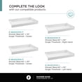 thumbnail image 3 of Fine Fixtures Frameless Shower Glass Door - Sliding Shower Door With Tempered Glass 60" W x 75" D in Satin Brass Finish, 3 of 12
