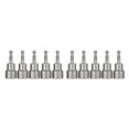 thumbnail image 2 of kurtrusly 5 Pieces Universal Steel Nut Driver Home Garage Woodworking Shank Bit Electric Pneumatic Screwdriver Bits Tools 19x65mm 2Set, 2 of 6