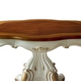 thumbnail image 3 of Wooden Top Dining Table With Pedestal Feet, Antique Pearl & Cherry Oak, 3 of 11