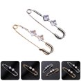 thumbnail image 2 of 2 alfileres de seguridad, hermosas hebillas para bufandas, elegantes broches para chal, accesorios de ropa, 2 of 5