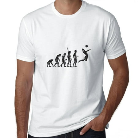 Classic Evolution of Man With Volleyball Player Spike Men's